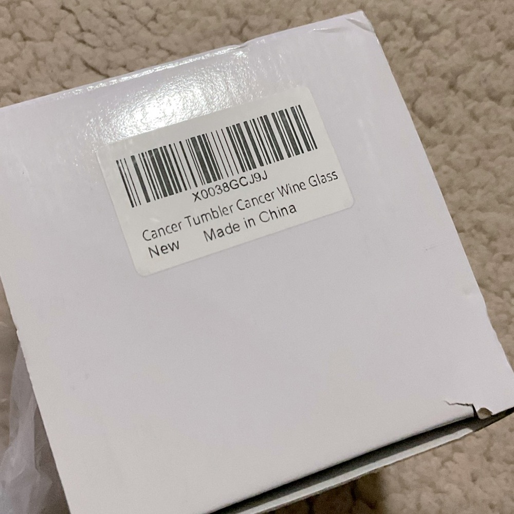 🤍New White Cancer Zodiac Wine Tumbler🤍 - Picture 4 of 5